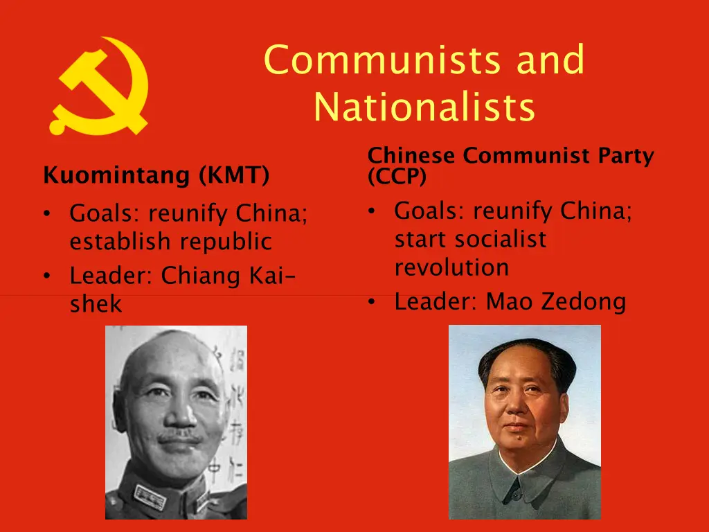 communists and nationalists