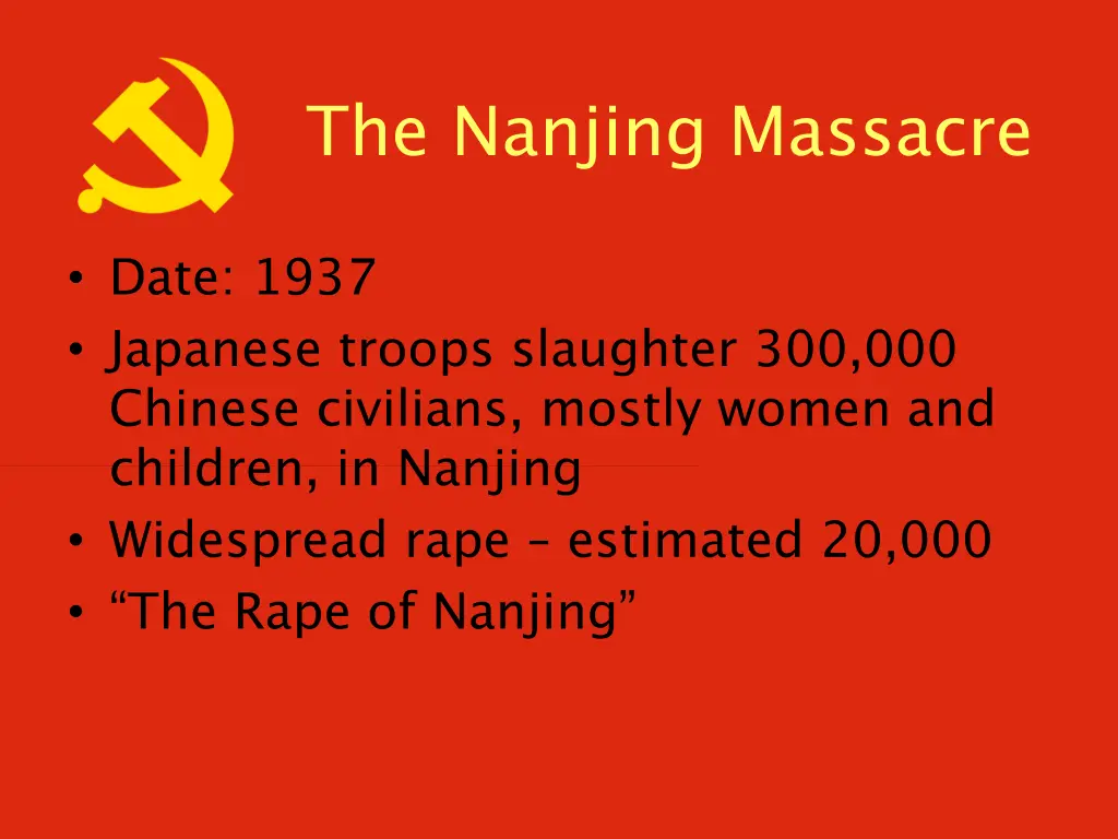 the nanjing massacre