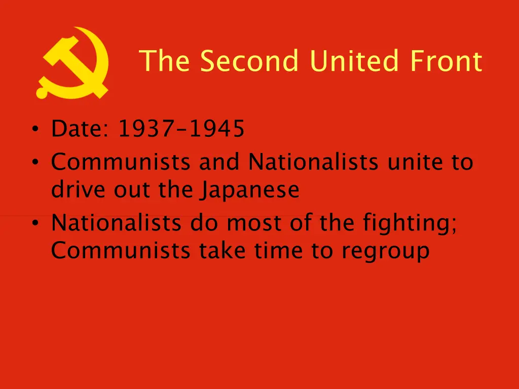 the second united front