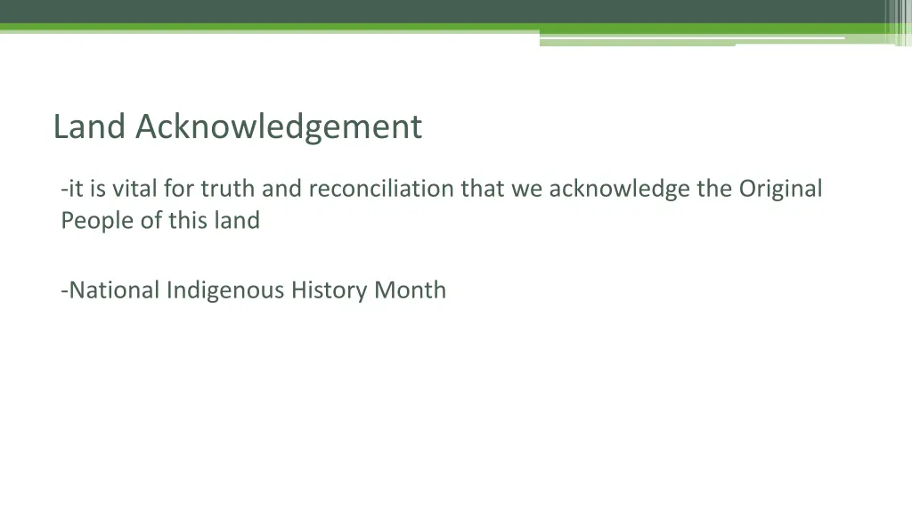 land acknowledgement