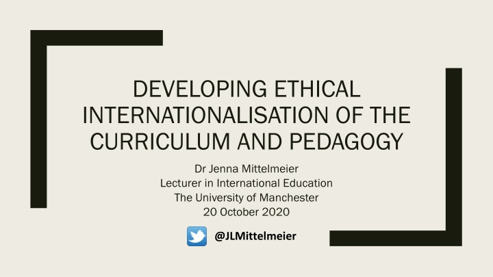 developing ethical internationalisation