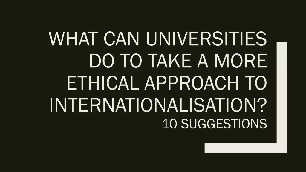 what can universities do to take a more ethical