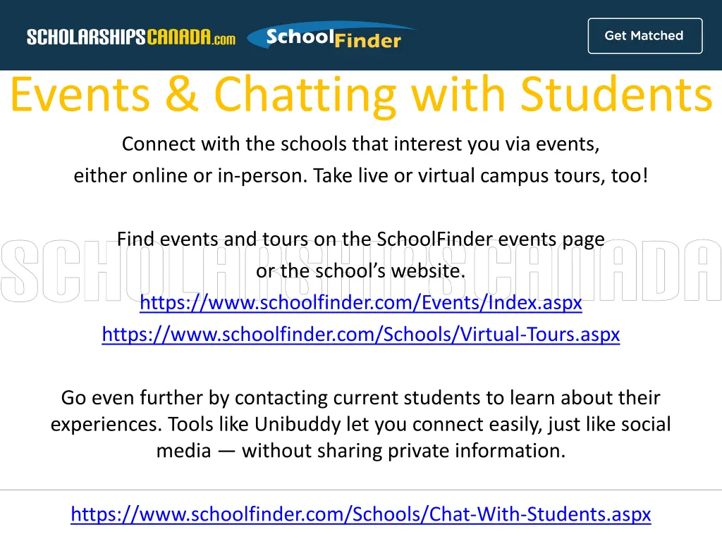 events chatting with students connect with