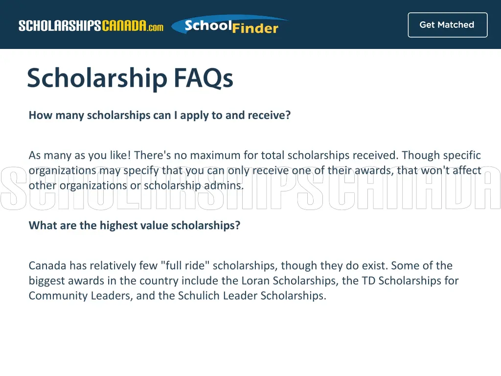 how many scholarships can i apply to and receive