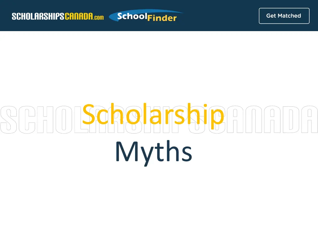 scholarship myths