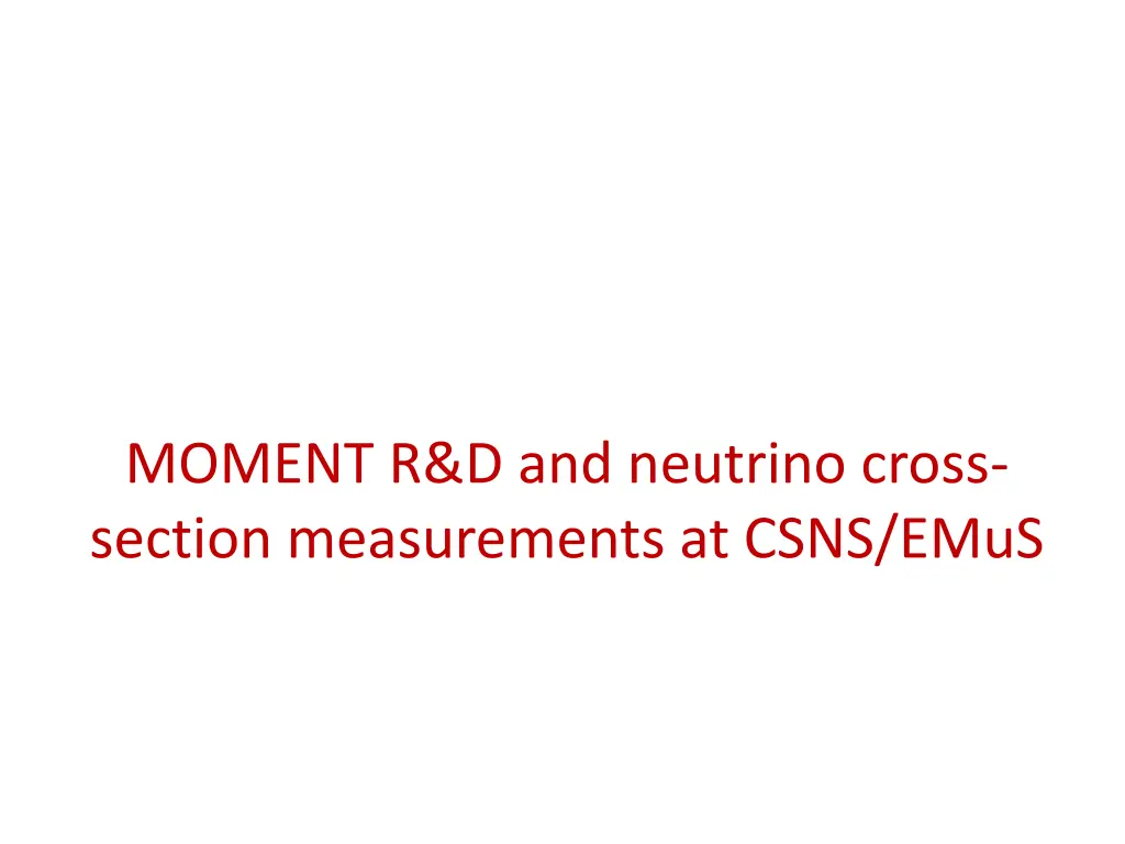 moment r d and neutrino cross section