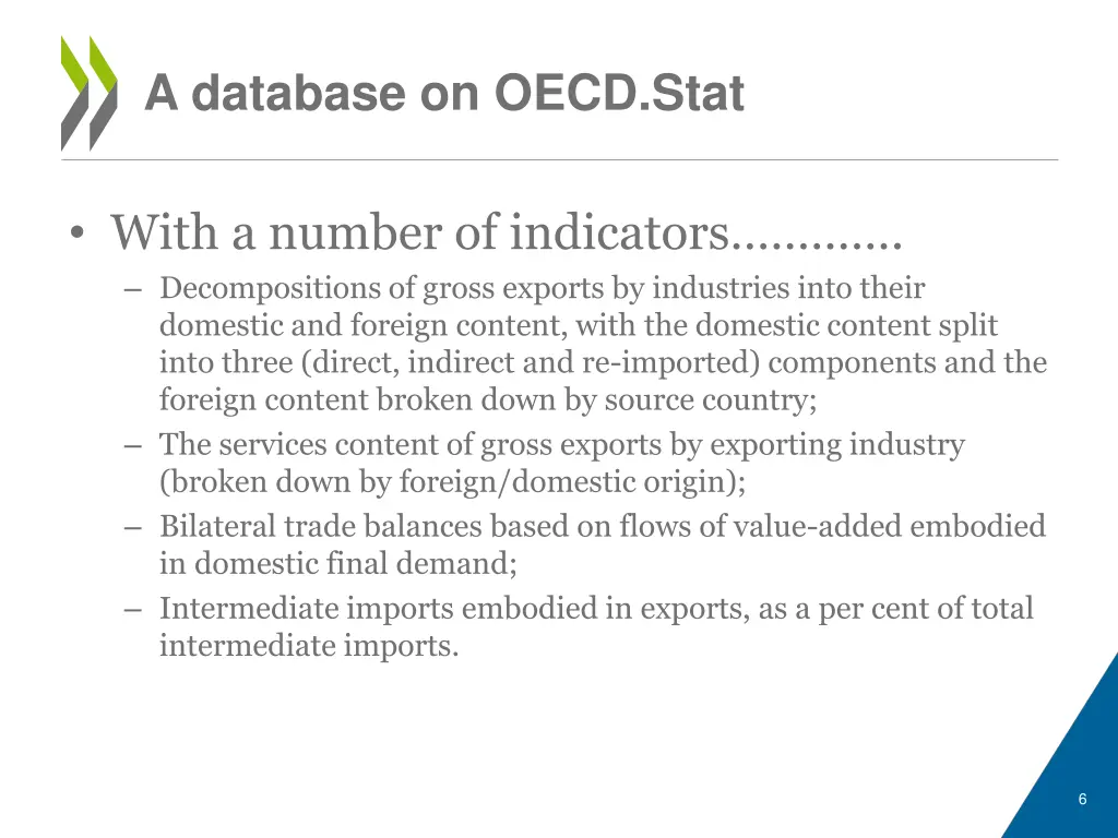 a database on oecd stat