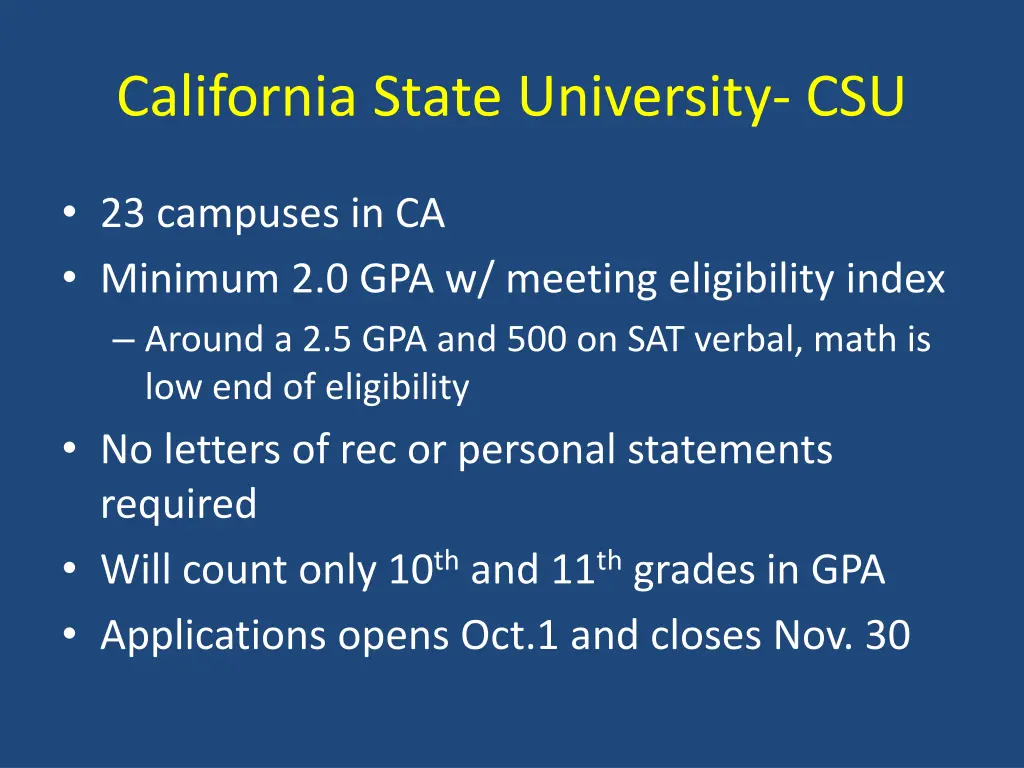 california state university csu