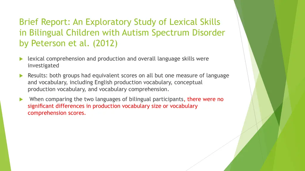 brief report an exploratory study of lexical