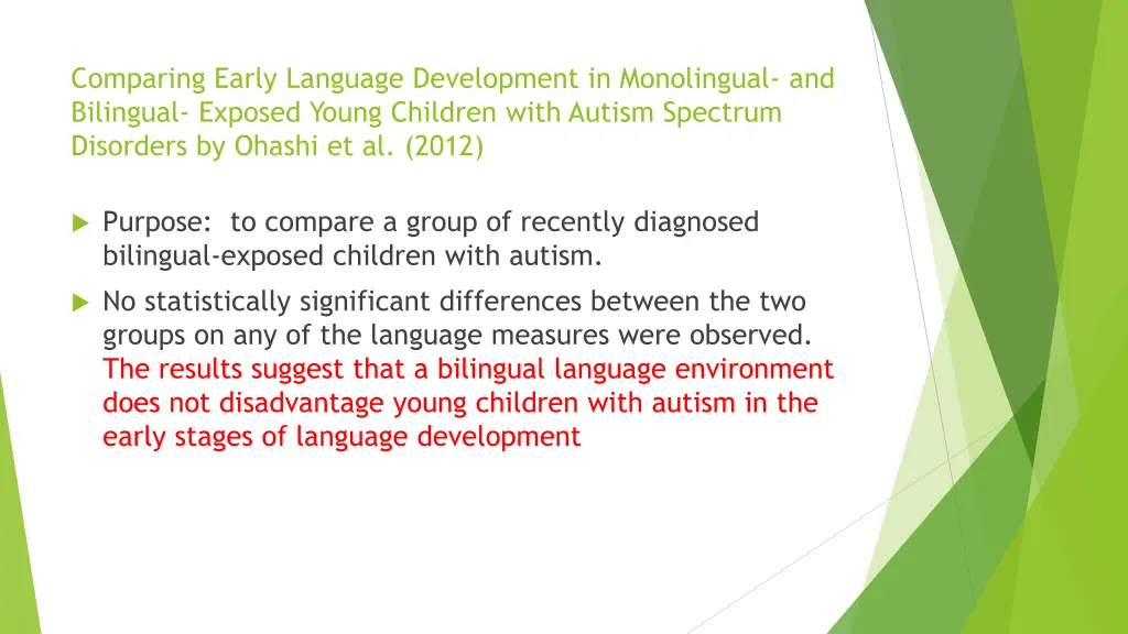 comparing early language development