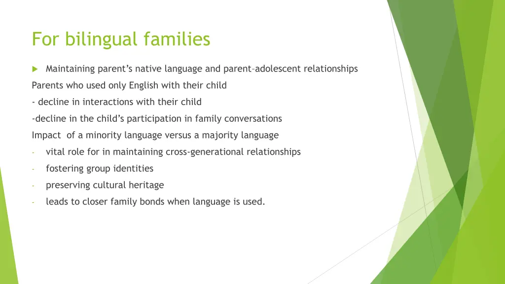 for bilingual families