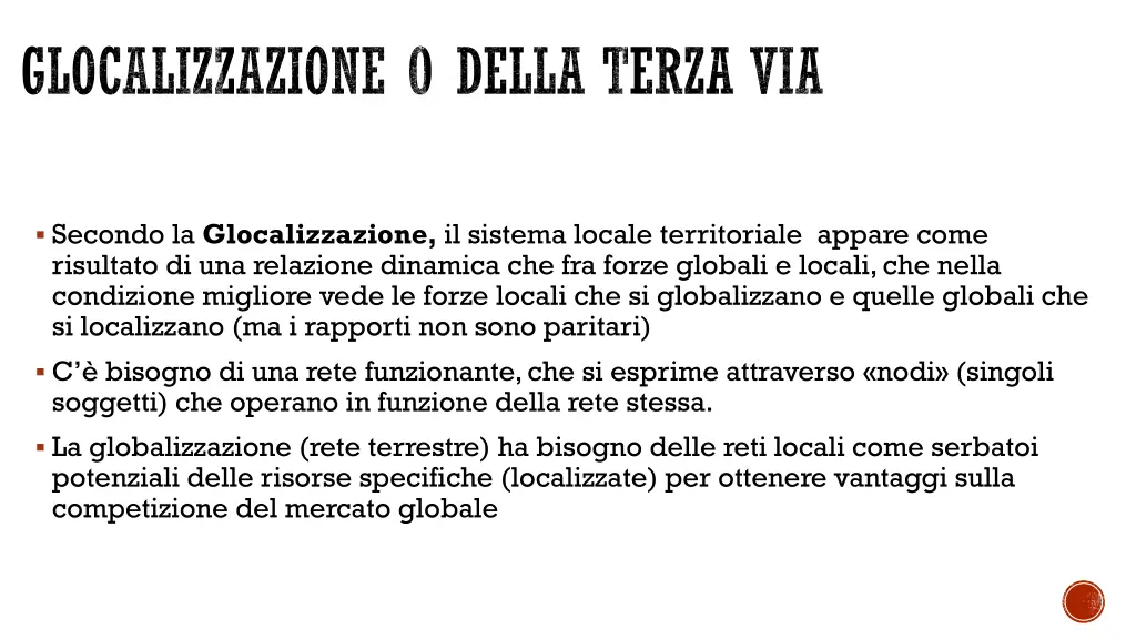 glocalizzazione o della terza via 3