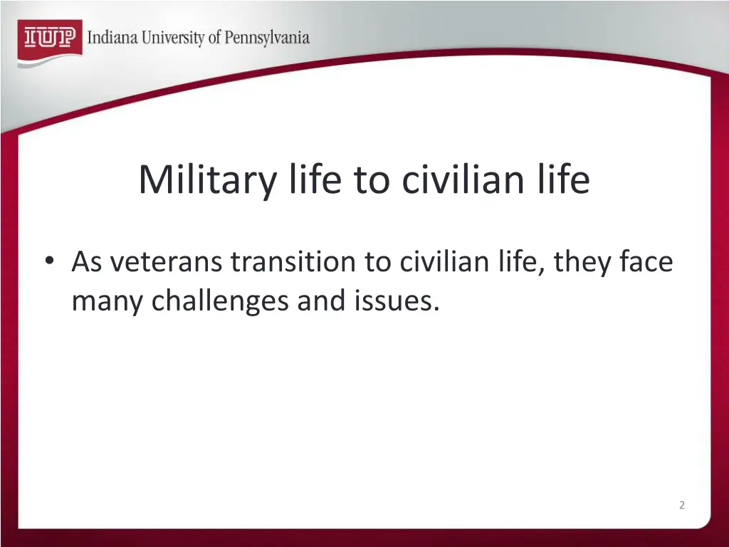 military life to civilian life