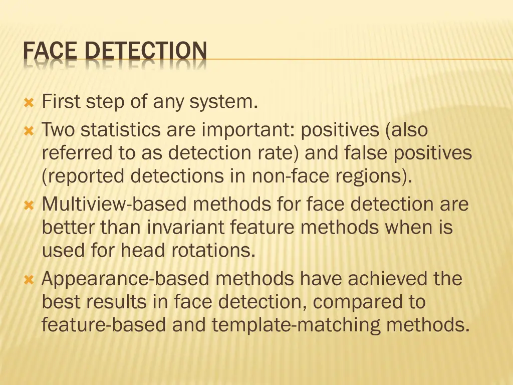 face detection