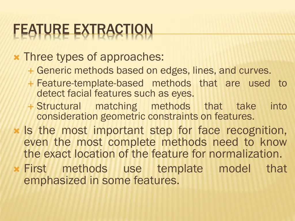 feature extraction