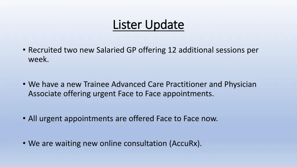 lister update lister update 1