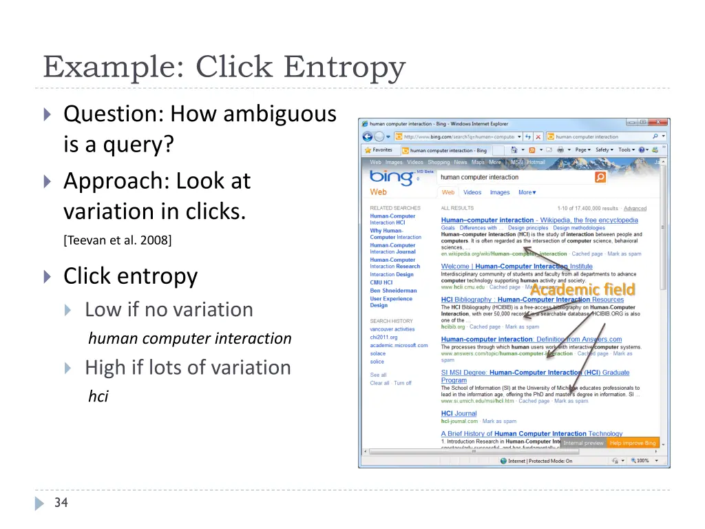 example click entropy