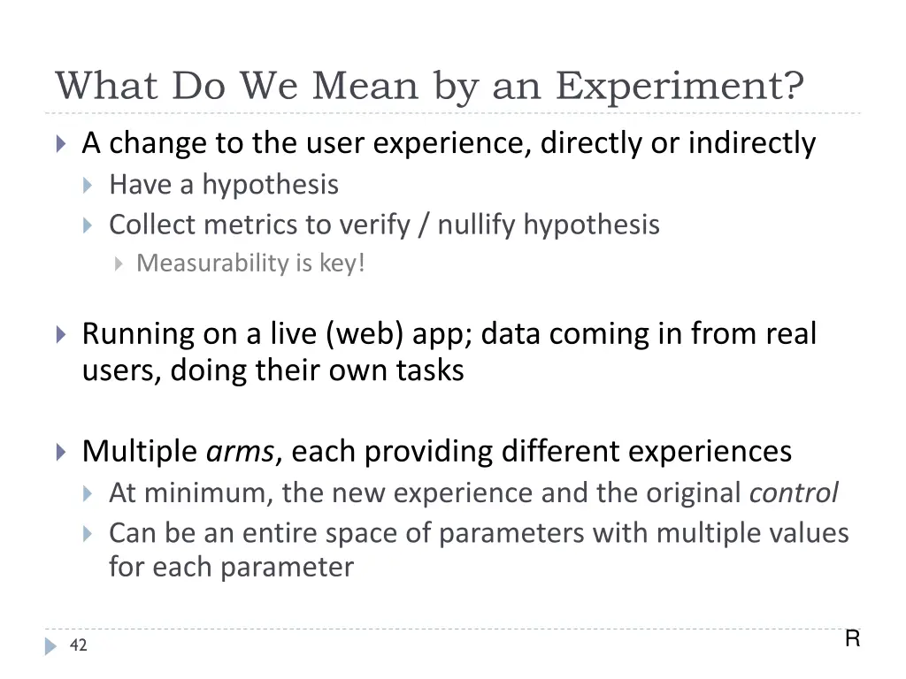 what do we mean by an experiment