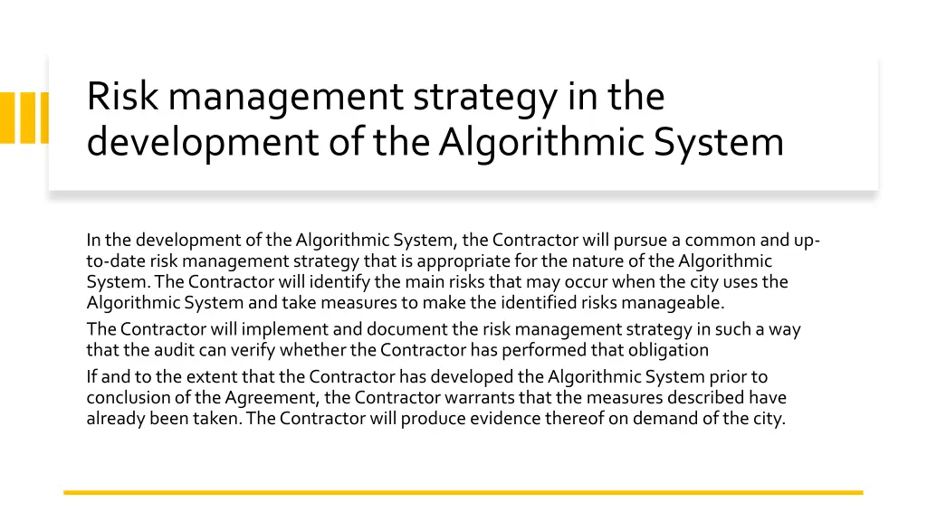 risk management strategy in the development