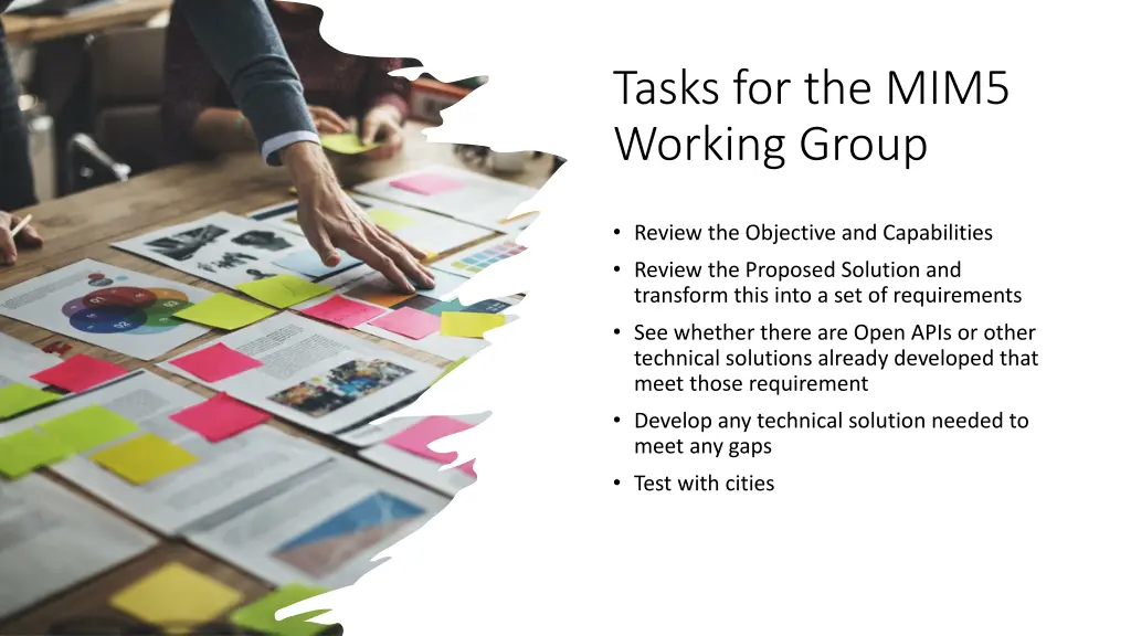 tasks for the mim5 working group