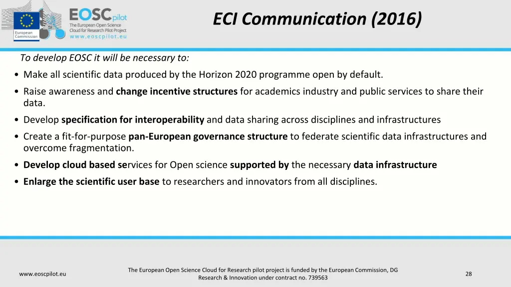 eci communication 2016