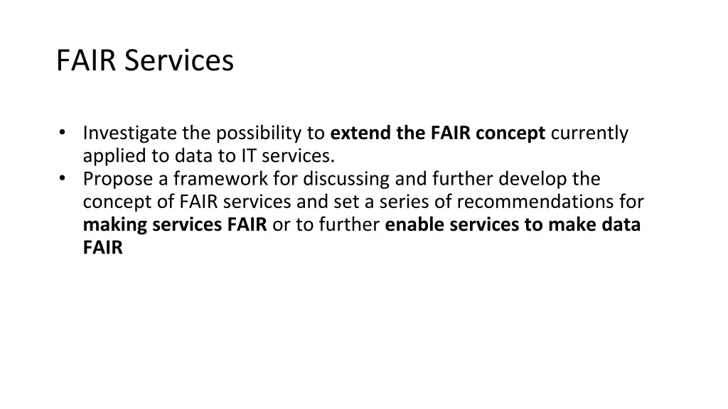 fair services