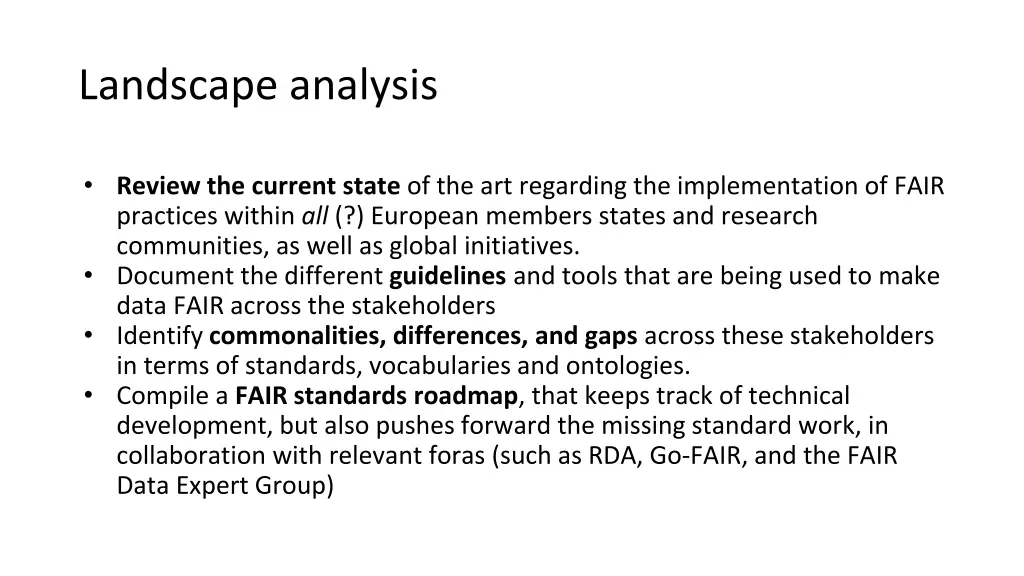 landscape analysis