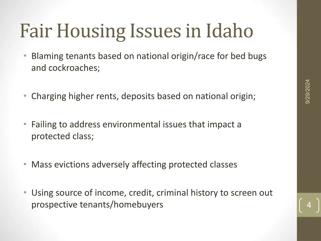 fair housing issues in idaho 2