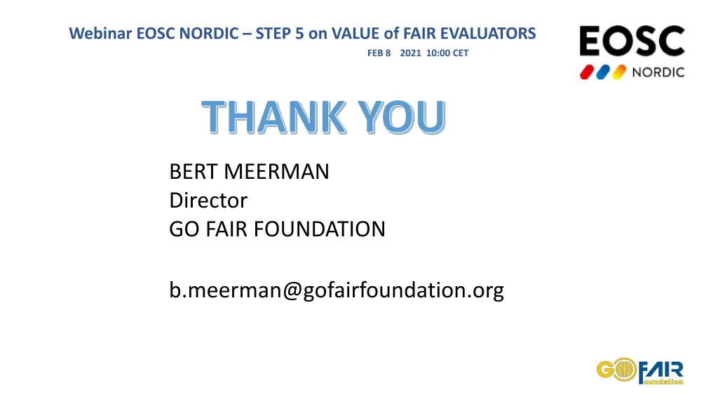 webinar eosc nordic step 5 on value of fair 4