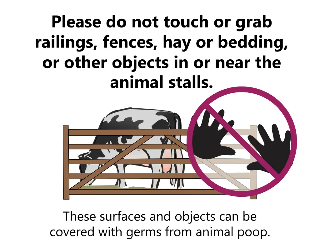 please do not touch or grab railings fences