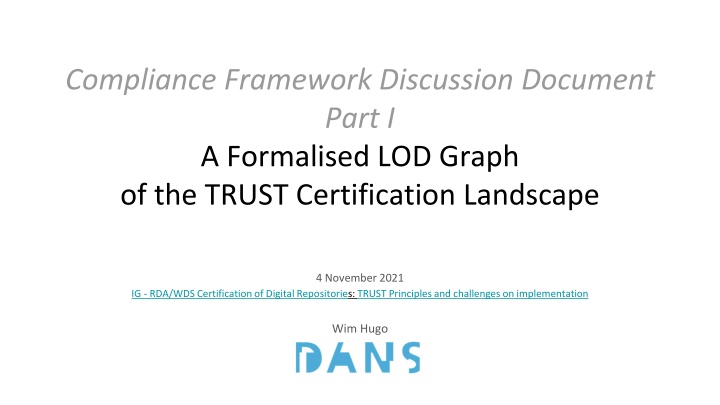 compliance framework discussion document part