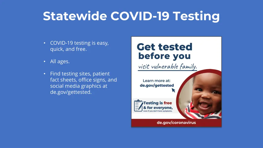 statewide covid 19 testing