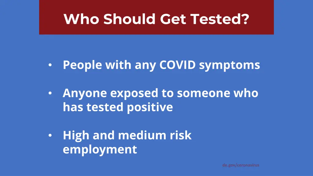 who should get tested