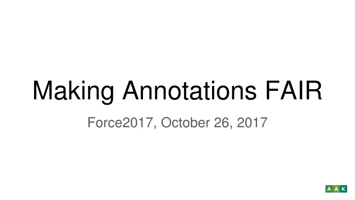 making annotations fair