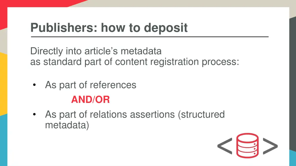 publishers how to deposit