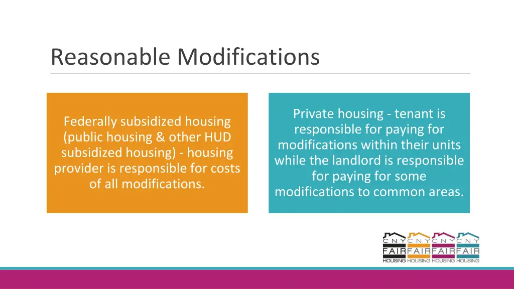 reasonable modifications 1