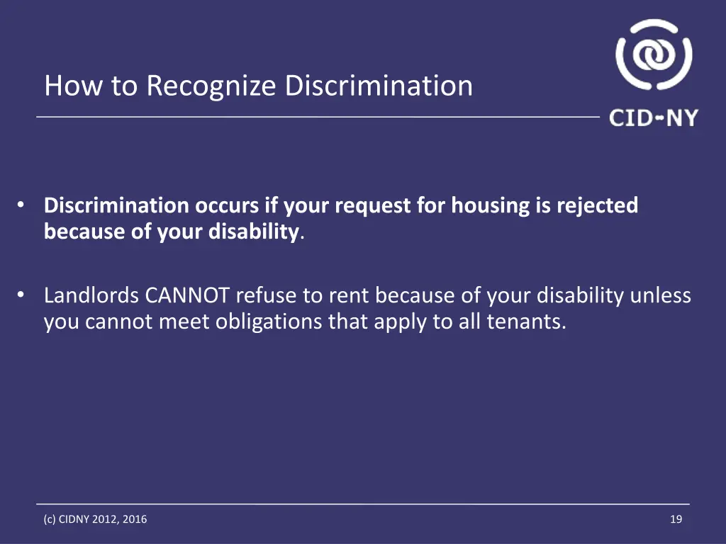 how to recognize discrimination