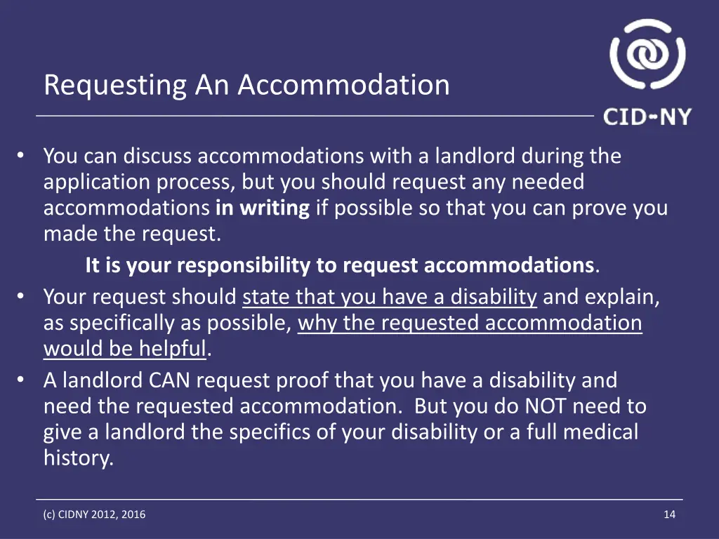 requesting an accommodation 2