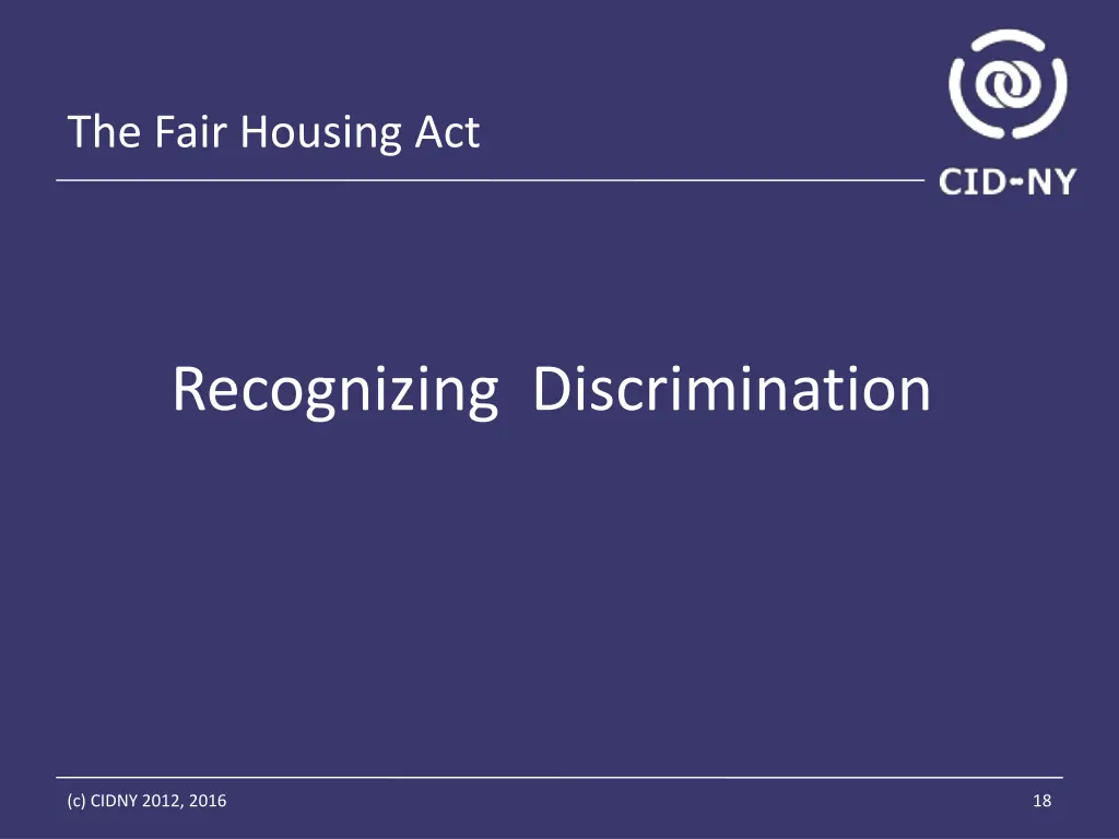 the fair housing act