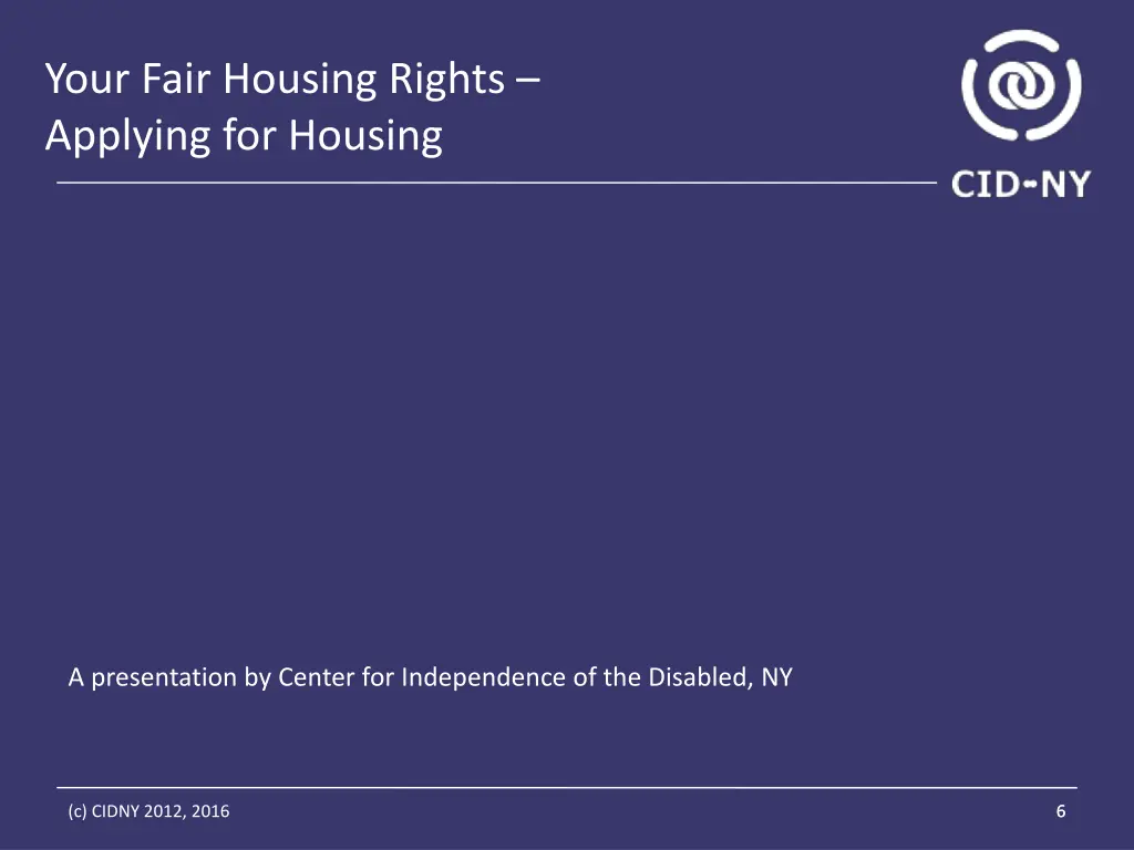 your fair housing rights applying for housing