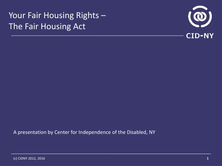 your fair housing rights the fair housing act