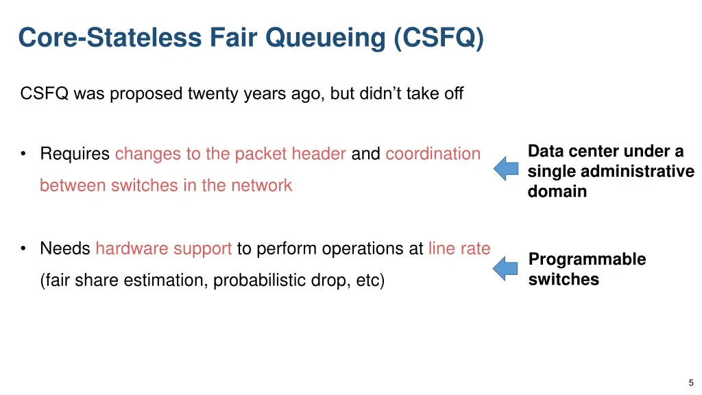 core stateless fair queueing csfq 3