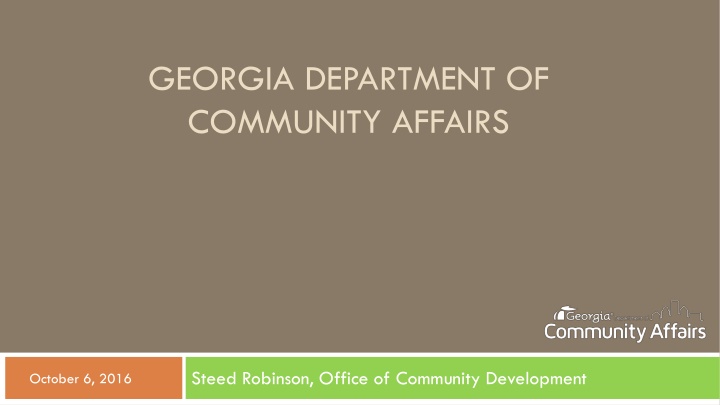 georgia department of community affairs