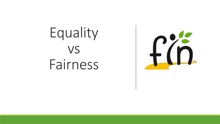 equality vs fairness