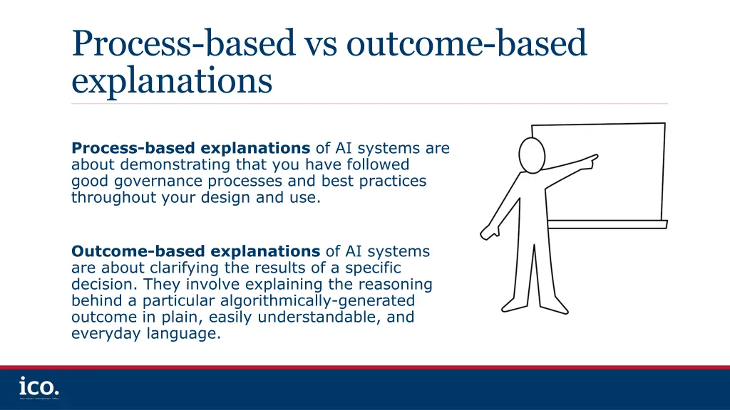 process based vs outcome based explanations