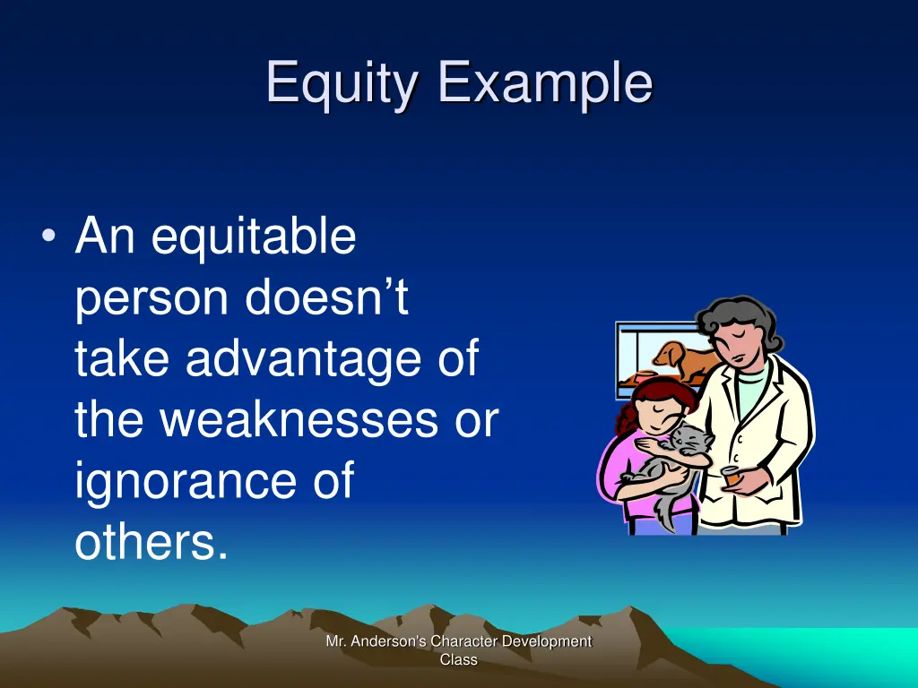 equity example 1