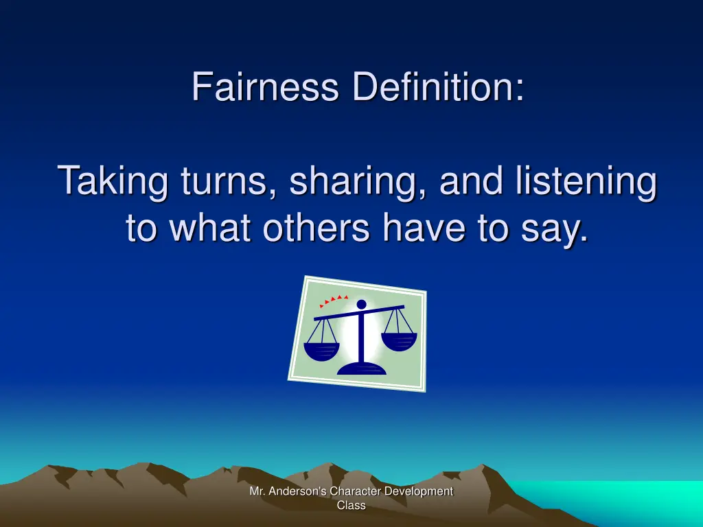 fairness definition 1