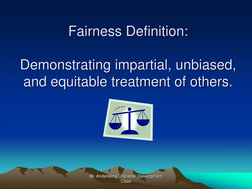 fairness definition