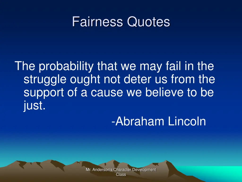 fairness quotes