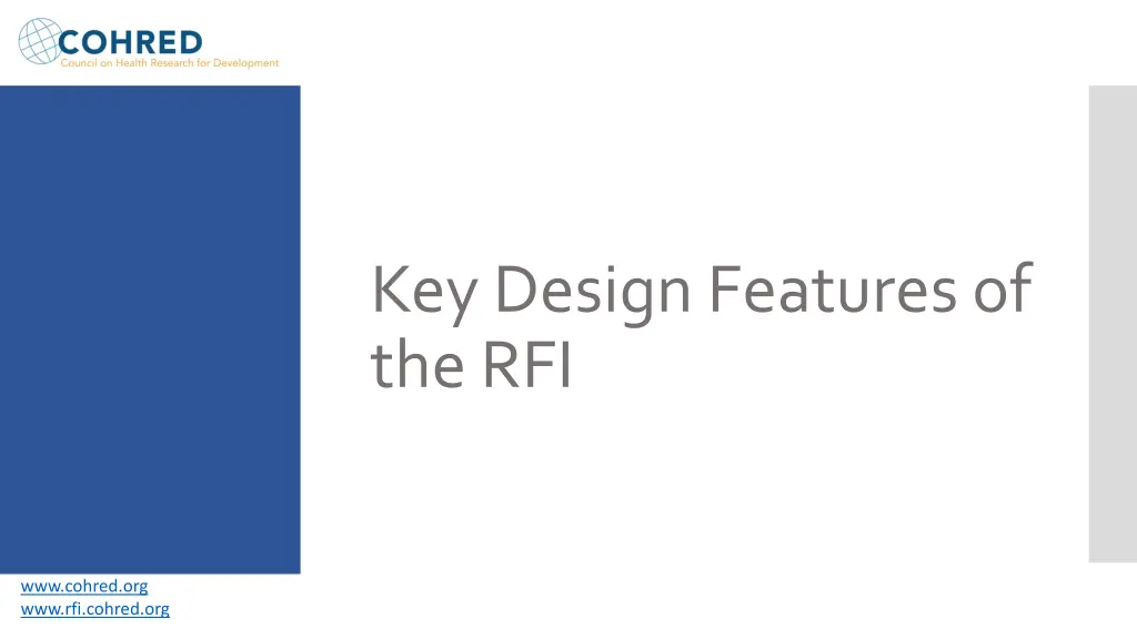 key design features of the rfi